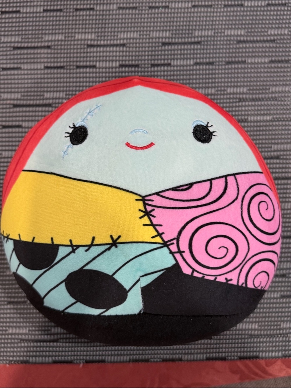 Plush Patchwork Character Pillow - Multi-Color